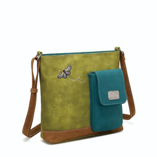 HIDIHi Quack QU07 L.Green Petrol Cognac Tassen
