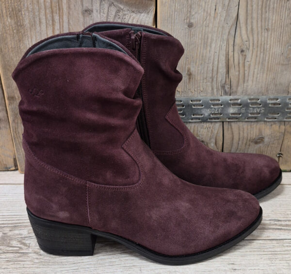 Aqa 8942 A54 Suet Aubergine Dames Laarzen