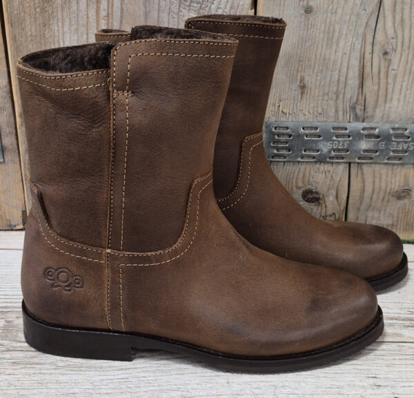 Aqa 8971 Nubuck Cognac Dames Laarzen