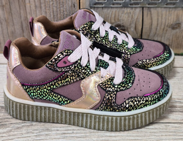 Braqeez Pleun Paris Rose Multi Meisjes sneakers