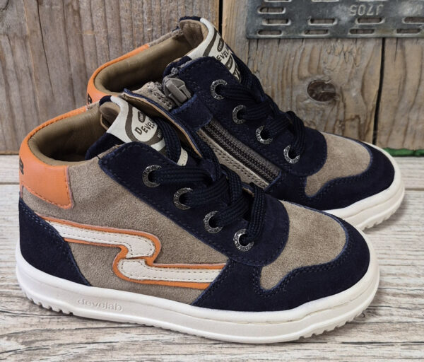 Develab 44471 696 Blue Combi Jongens sneakers