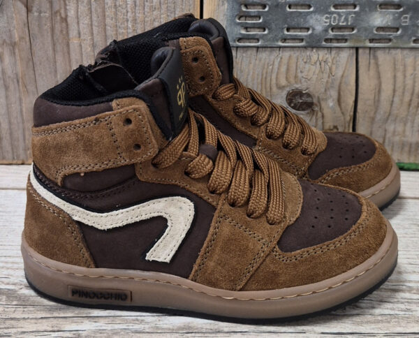 Pinocchio 1765 26CO Mid Bruin Jongens sneakers