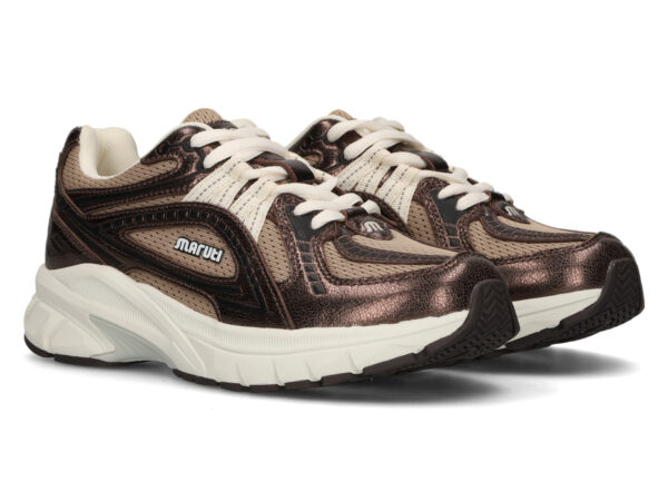 Maruti Nola Metallic Brown Dames sneakers