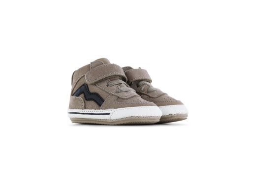 Shoesme BP25W011-A Taupe/Black Eerste stapschoenen
